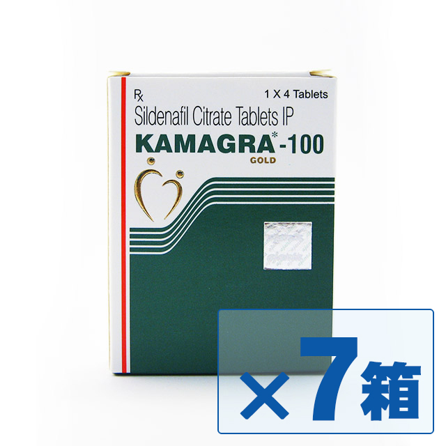 カマグラ(KAMAGRA) ゴールド 100mg 4錠 ×7箱セット