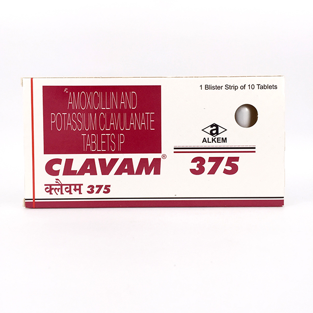 クラバム(CLAVAM) 375 250mg＋125mg 10錠　※オーグメンチンのジェネリック