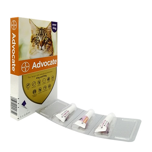 アドボケート(Advocate) 猫用スポットオン(4～8kg 生後9週以降) 0.8ml×3本